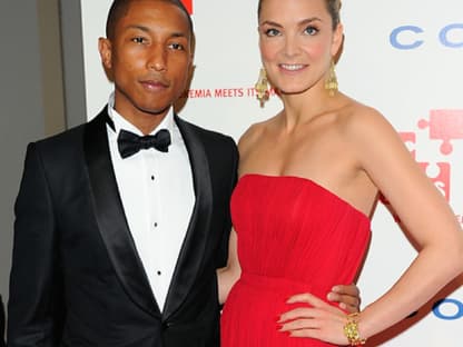 Pharrell Williams mit der Gastgeberin Katharina Harf