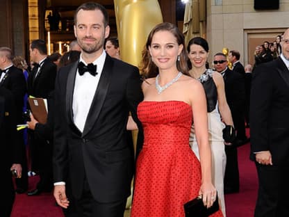 Oscar-Preisträgerin Natalie Portman strahlte neben ihrem Freund Benjamin Millepied