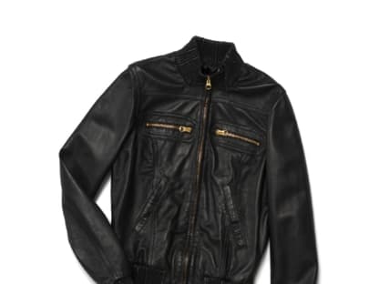 Blouson mit Gold´­zippern von Phard, ca. 350 Euro