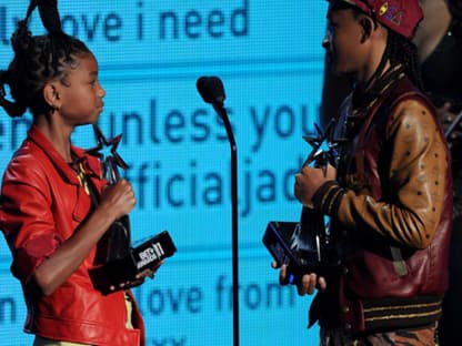 Willow und Jaden Smith waren aber nicht nur als Gäste bei den BET Awards - sie bekamen den YoungStars Award verliehen