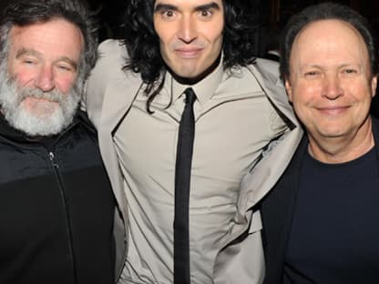 Cooles Comedy-Trio: Robin Williams, Russell Brand und Billy Crystal