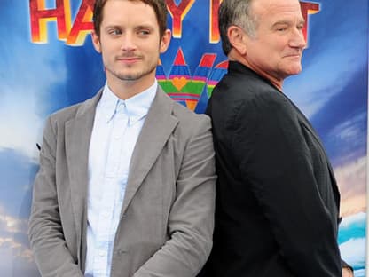 Kopf an Kopf: Elijah Wood und Robin Williams