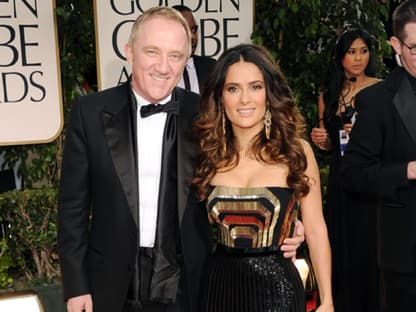 Salma Hayek kam mit ihrem Ehemann Francois-Henri Pinault