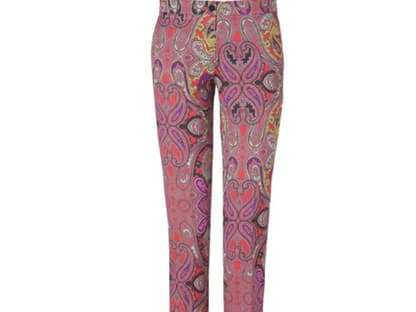 5. November 2012: Wenns eine Paisley-Hose sein soll, dann von Etro! Die bunte Ankle-Pants ist hier <a title="http://shop.ok-magazin.de/scarlet-purple-multi-paisley-print-pants,3oy1pbq64ldmjhr5,i" href="http://shop.ok-magazin.de/scarlet-purple-multi-paisley-print-pants,3oy1pbq64ldmjhr5,i">im OK-Shop </a>erhältlich und kostet ca. 280 Euro