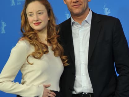 Andrea Riseborough und Clive Owen beim Photocall zu ihrem neuen Film "Shadow Dancer"