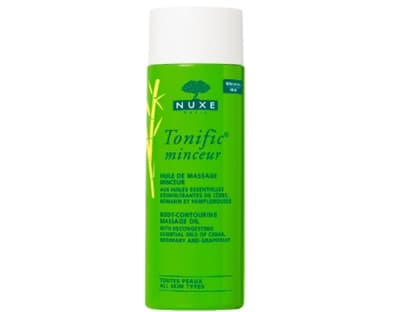 Cell-Oil: Gegen Wassereinlage´­rungen: Tonific Minceur 
Huile de 
Massage von Nuxe, 100 ml 
ca. 25 Euro 