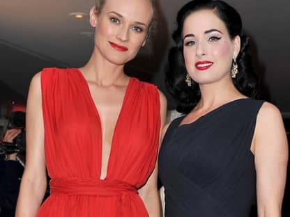 Zwei hübsche Frauen: Diane Kruger und Dita von Teese