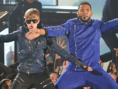 Justin Bieber trat sogar noch mit seinem Entdecker Usher auf