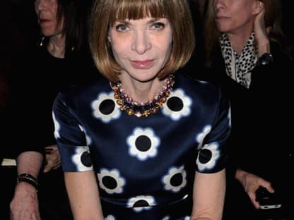 Anna Wintour (US Vogue) darf in Paris natürlich nicht fehlen