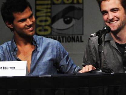 Taylor Lautner und Robert Pattinson hatten gute Laune