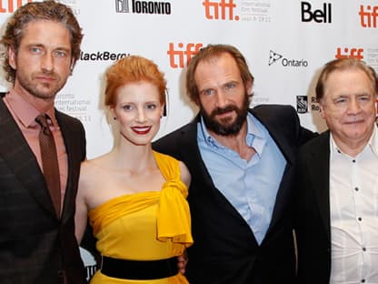 Tolles Quartett: Gerard Butler, Jessica Chastain, Ralph Fiennes und Brian Cox