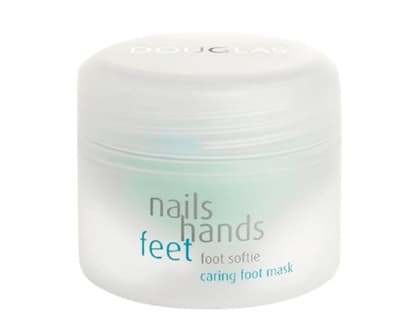 Fuß-Wellness: Nails Hands Feet - Caring Foot Mask von Douglas, 100 ml ca. 17 Euro 