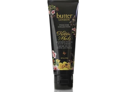 So wunderschön kann Fußcreme daherkommen: âKitten Heels" von Butter London, 112 ml´  ca. 30 Euro, exklusiv bei Douglas.de