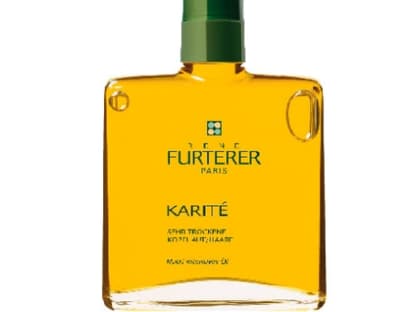 KaritÃ© %u2013 Nutri intensives Öl stellt die Zellmembran wieder her und entspannt die Kopfhaut, von RenÃ© Furterer, 100 ml ca. 28 Euro 