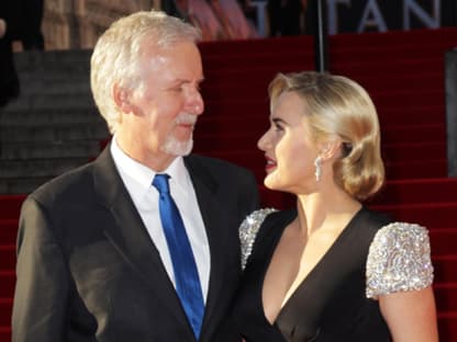 Am Dienstagabend, 27.03., feierten US-Regisseur James Cameron und Schauspielerin Kate Winslet in London die Premiere von "Titanic 3D", eine Neuauflage des Filmklassikers aus dem Jahr 1997