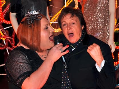 Paul McCartney auf der X-Mas Feier seiner Tochter Stella