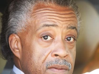 Reverend Al Sharpton auf dem Weg zum Friedhof