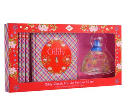 Zum Oilily Duft gibt es jetzt extra noch einen süßen Block und ein paar Stifte. Duftset von Oilily, ca. 30 Euro