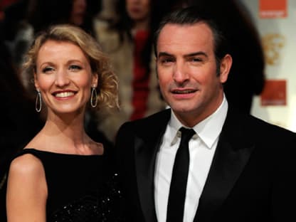 Jean Dujardin mit seiner Frau