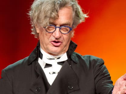 Wim Wenders bei seiner Dankesrede