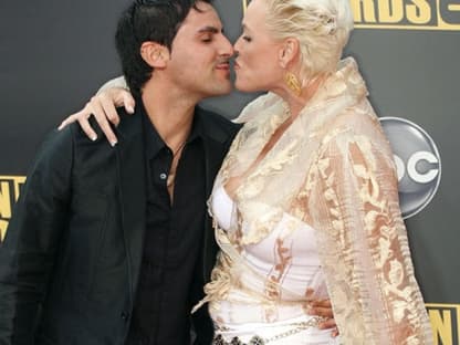 Mattia Dessi und Brigitte Nielsen 