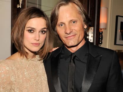 Keira Knightley post mit Kollege Viggo Mortensen