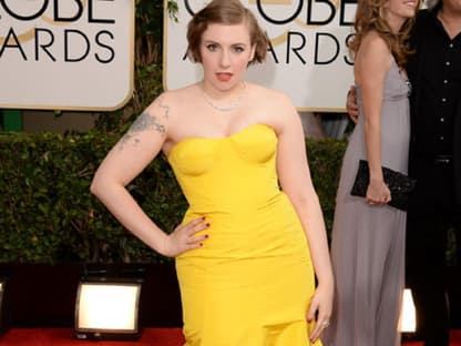 Den krassesten Farbakzent setzte "Girls"-Star Lena Dunham