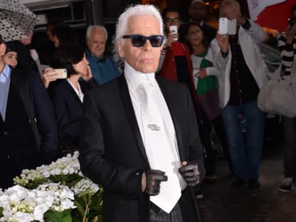 Karl Lagerfeld rief zu seiner großen Show ...