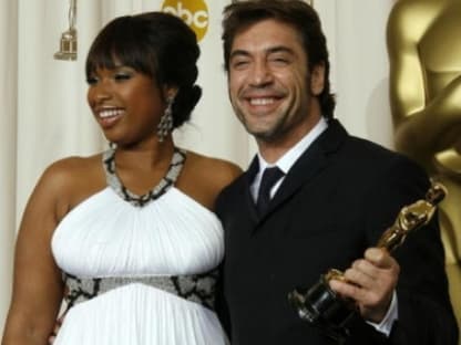 Javier Bardem mit Jennifer Hudson, die 2007 den Oscar als beste Nebendarstellerin bekam