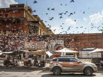 Die Land Rover Experience Tour bietet eindrucksvolle Szene