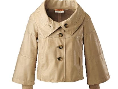 Lederjacke mit Trompeten´­Ã¤rmeln von Marc Cain, 
ca. 650 Euro