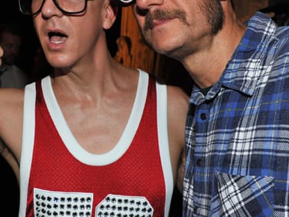 Zu Scherzen aufgelegt: Starfotograf Terry Richardson (rechts)