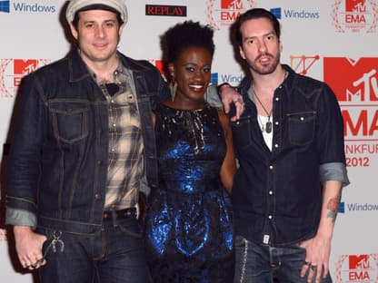 The BossHoss mit der Siegerin von "The Voice of Germany", Ivy Quainoo