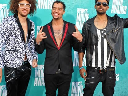 Die Jungs von "LMFAO" ließen sich die Show auch nicht entgehen und durften den Award für "Beste Musik" mit nach Hause nehmen