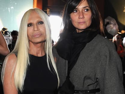 Donatella Versace mit Emmanuelle Alt