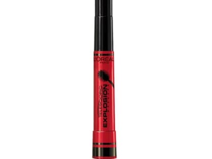 "Telescopic Explosion Mascara" von LOréal Paris erfasst jede einzelne Wimper mit einer High Tech Kugel-Bürste, ca. 15 Euro