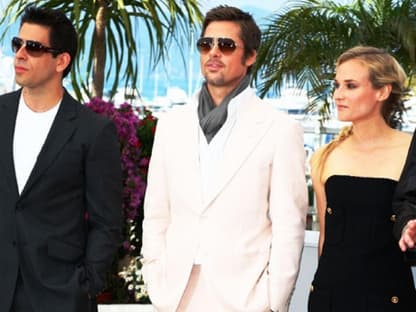 Eli Roth, Brad Pitt und Diane Kruger