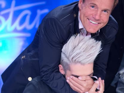 Die beiden verstehen sich bestens: Chef-Juror Dieter Bohlen freut sich über den Zuwachs bei "Deutschland sucht den Superstar"