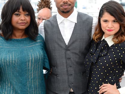 Gemeinsam mit Michael B. Jordan und Melonie Diaz stellte sie ihren Film "The Fruitvale Station" vor