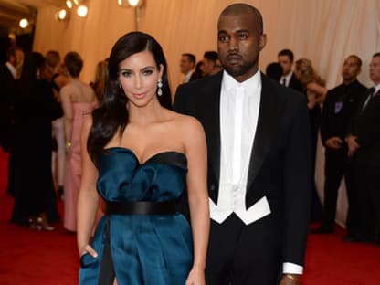 Kim Kardashian und Kanye West auf der "Met-Gala" in New York