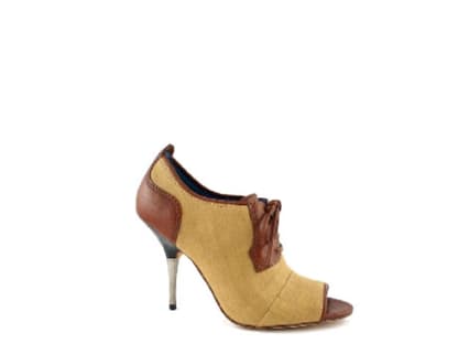 Ankle Boots aus Canvas und Leder von Biviel, ca. 120 Euro