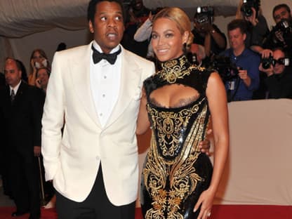 Tolles Paar: Jay Z und Beyoncé Knowles (in Emilio Pucci) sorgten für viel Blitzlichtgewitter