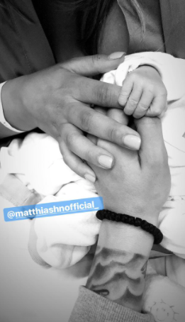 Btn Stars Jenefer Riili Matthias Hohn First Family Picture With Baby