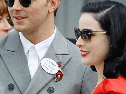 Er war ihr nicht Mann genug: Dita Von Teese und der "Hurts"-Sänger Theo Hutchcraft