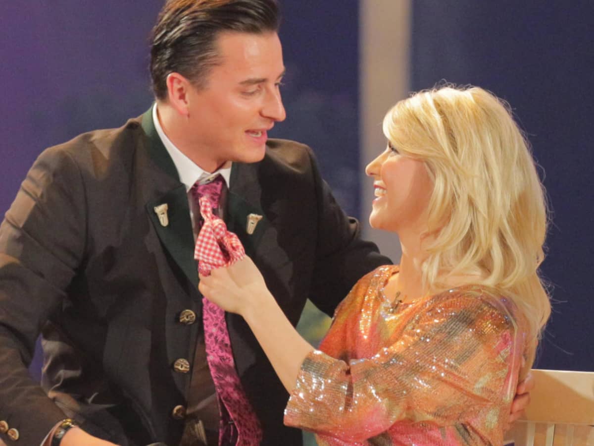 Beatrice Egli Kuss f r Andreas Gabalier mitten in der Show