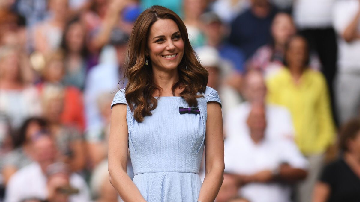 Duchess Kate: kisses for this tennis star!