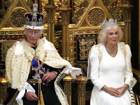 König Charles und Königin Camilla bei der Parlamentseröffnung, 2024