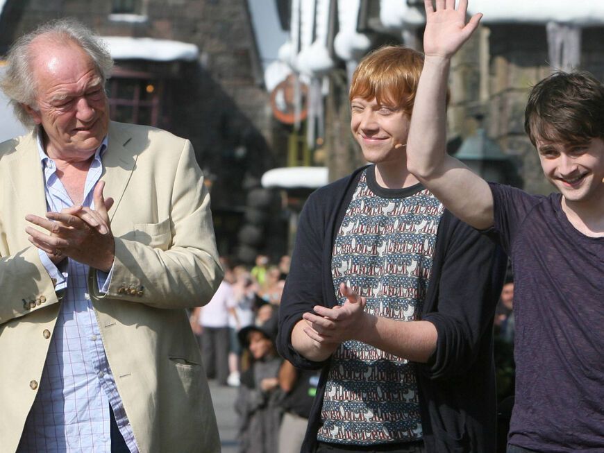 Die "Harry Potter"-Stars Michael Gambon, Rupert Grint und Daniel Radcliffe