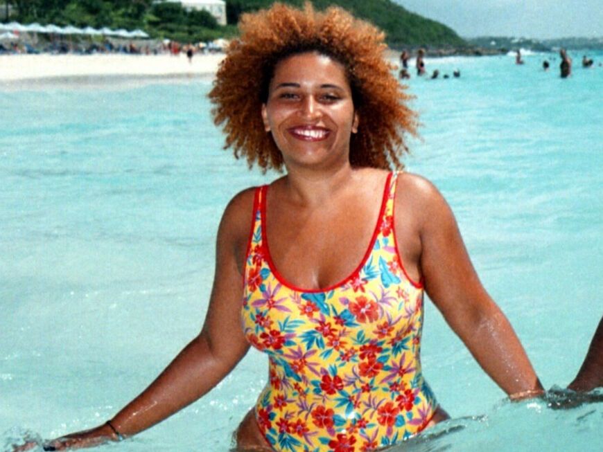 Patricia Blanco im Urlaub im August 1998