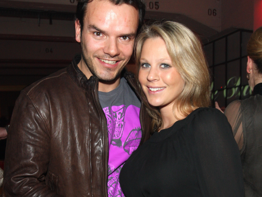 Steffen Henssler mit seiner damaligen schwangeren Freund Nadja Braun, 2008